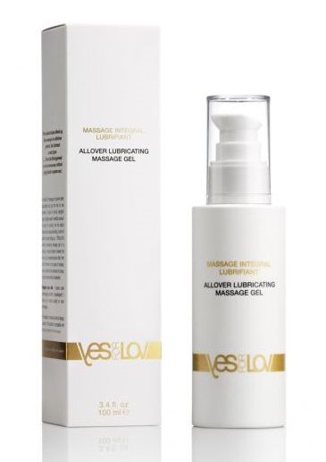 Массажный гель-смазка на силиконовой основе Allover Massage Gel - 100 мл. - YESforLOV - купить с доставкой в Костроме