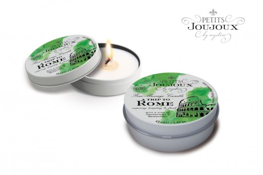 Массажная свеча Petits Joujoux Rome с ароматом грейпфрута и бергамота - 33 гр. - MyStim - купить с доставкой в Костроме