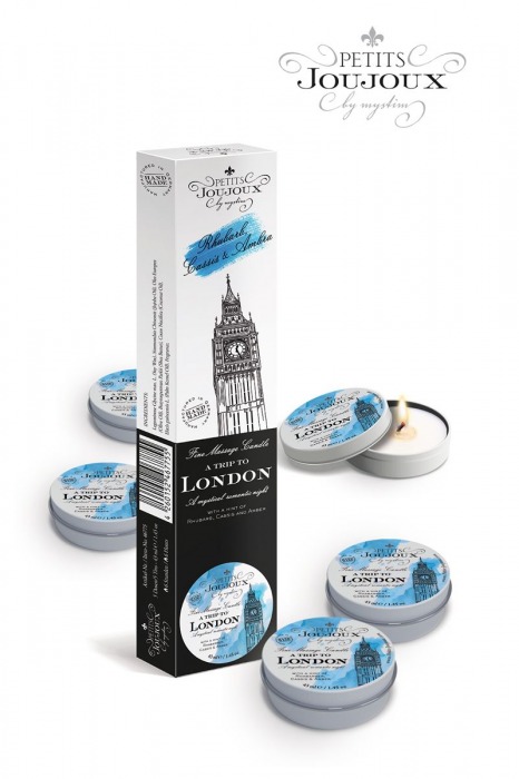 Набор из 5 свечей Petits Joujoux London с ароматом ревеня, амбры и чёрной смородины - MyStim - купить с доставкой в Костроме