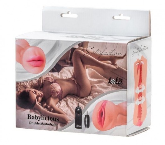 Двусторонний мастурбатор с вибропулей Satisfaction Babylicious - Lola Games - в Костроме купить с доставкой