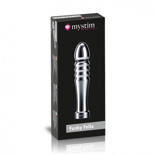 Ребристый фаллоимитатор для электростимуляции Funky Fella Rill Dildo - 13 см. - MyStim - купить с доставкой в Костроме