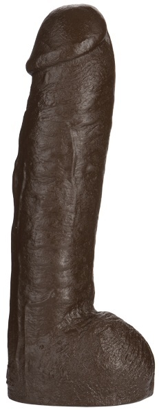 Большая насадка для трусиков Vac-U-Lock Realistic Hung - 31,7 см. - Doc Johnson - купить с доставкой в Костроме