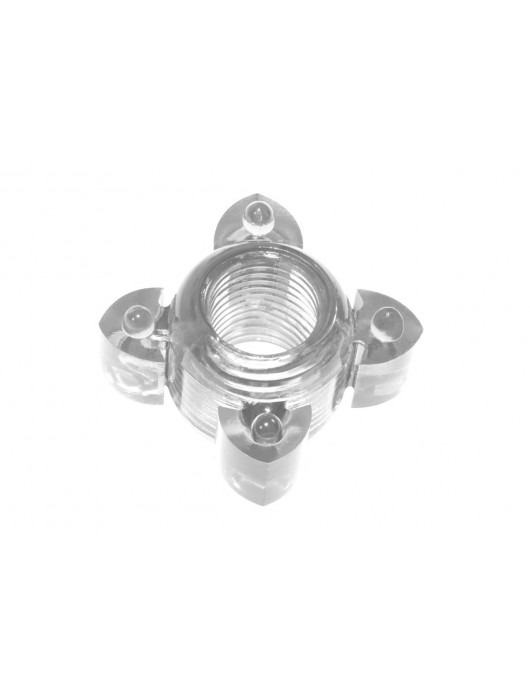 Прозрачное эрекционное кольцо Rings Screw - Lola Games - в Костроме купить с доставкой