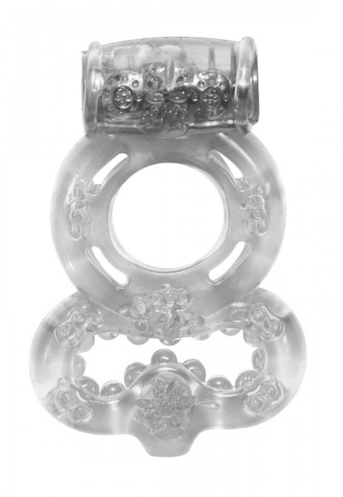 Прозрачное эрекционное кольцо Rings Treadle с подхватом - Lola Games - в Костроме купить с доставкой