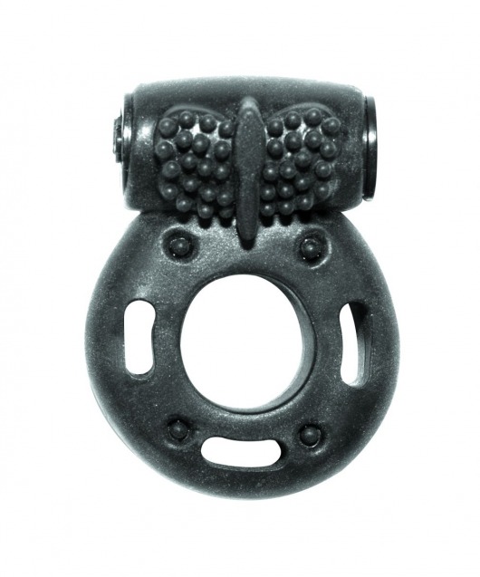 Черное эрекционное кольцо с вибрацией Rings Axle-pin - Lola Games - в Костроме купить с доставкой