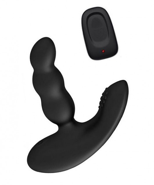Черный силиконовый стимулятор простаты Levett Nitoc с пультом ДУ - Levett - в Костроме купить с доставкой