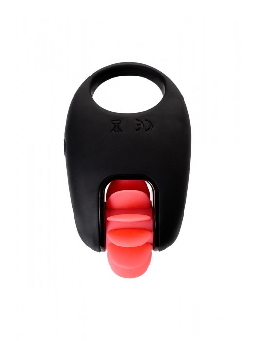 Чёрно-красное эрекционное виброкольцо Erotist - Erotist Adult Toys - в Костроме купить с доставкой