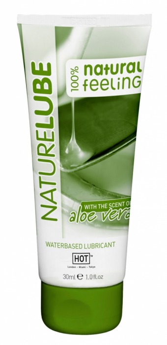 Смазка на водной основе с алоэ вера Nature Lube - 30 мл. - HOT - купить с доставкой в Костроме