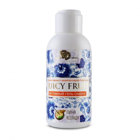 Интимный гель на водной основе JUICY FRUIT с ароматом пина колада - 100 мл. - БиоМед - купить с доставкой в Костроме