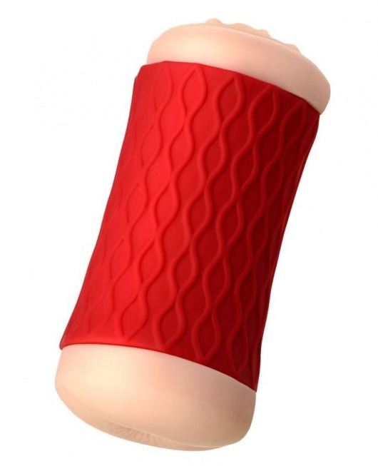Двухсторонний мастурбатор JOS  NADIN в красном цилиндре - JOS - в Костроме купить с доставкой