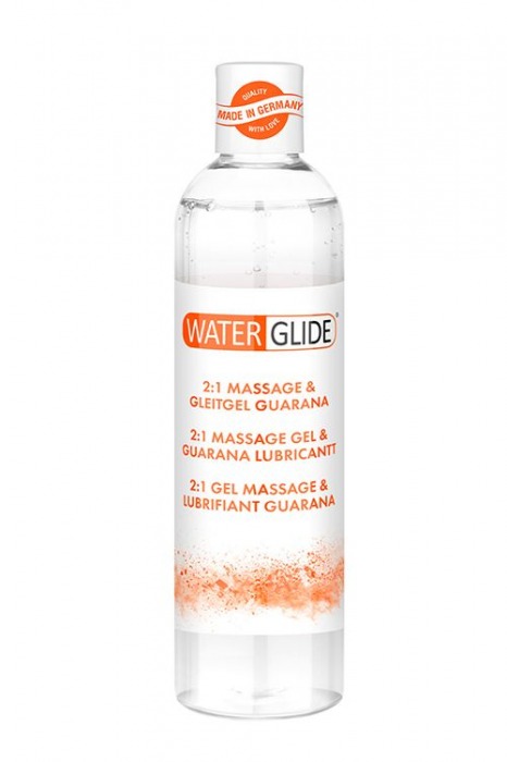 Гель-смазка 2-в-1 MASSAGE   LUBRICANT GUARANA - 300 мл. - Waterglide - купить с доставкой в Костроме
