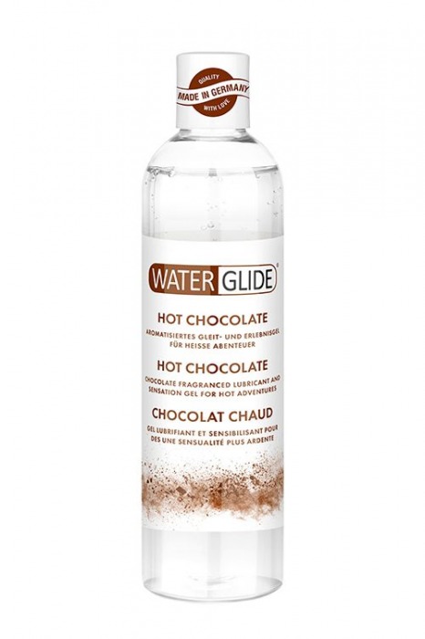 Лубрикант на водной основе с ароматом шоколада HOT CHOCOLATE - 300 мл. - Waterglide - купить с доставкой в Костроме