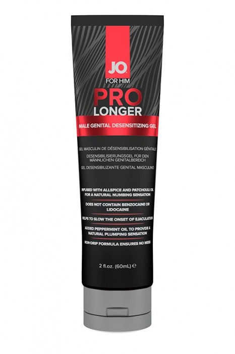 Гель-пролонгатор умеренного действия для мужчин JO Prolonger Gel – 60 мл. - System JO - купить с доставкой в Костроме
