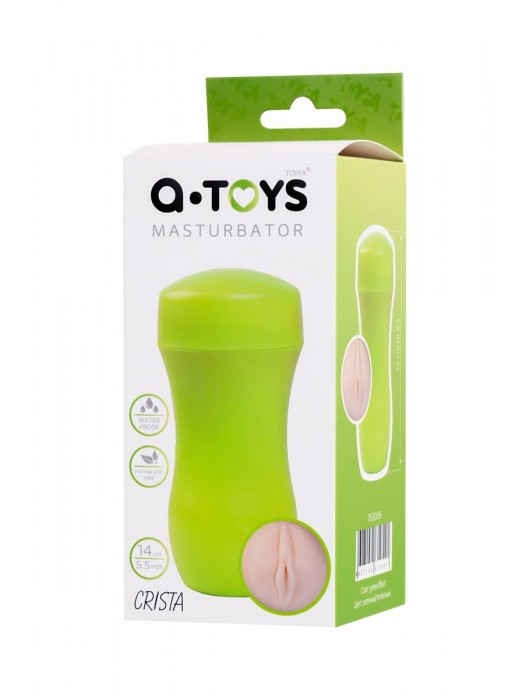 Мастурбатор-вагина A-Toys в зеленой колбе - A-toys - в Костроме купить с доставкой