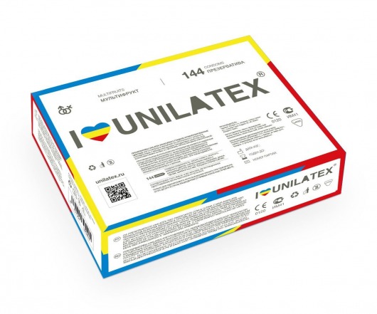Разноцветные ароматизированные презервативы Unilatex Multifruits - 144 шт. - Unilatex - купить с доставкой в Костроме