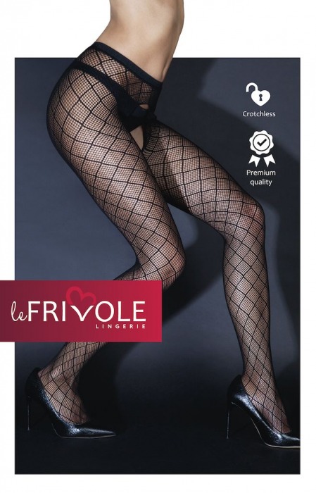 Колготки с рисунком-сеткой и доступом - Le Frivole купить с доставкой