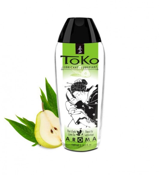 Интимный гель TOKO Pear   Exotic Green Tea с ароматом груши и зеленого чая - 165 мл. - Shunga - купить с доставкой в Костроме