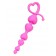 Розовая силиконовая анальная цепочка Sweety - 18,5 см. - ToyFa в Костроме Розовая силиконовая анальная цепочка Sweety - 18,5 см. - ToyFa