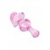 Розовая фигурная анальная втулка - 9,8 см. - Sexus в Костроме Розовая фигурная анальная втулка - 9,8 см. - Sexus