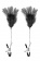 Зажимы для сосков с черными перьями Sweet Caress Feather Nipple Clumps - Sweet Caress - купить с доставкой в Костроме Зажимы для сосков с черными перьями Sweet Caress Feather Nipple Clumps - Sweet Caress - купить с доставкой в Костроме