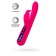 Ярко-розовый вибратор с клиторальной стимуляцией Rablock - 23,5 см. - ToyFa купить в Костроме с доставкой в Orgasmix.ru Ярко-розовый вибратор с клиторальной стимуляцией Rablock - 23,5 см. - ToyFa