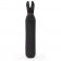 Черная вибропуля с ушками Rechargeable Rabbit Ears Bullet Vibrator - Happy Rabbit купить в Костроме с доставкой в Orgasmix.ru Черная вибропуля с ушками Rechargeable Rabbit Ears Bullet Vibrator - Happy Rabbit