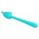 Аквамариновый гибкий вибратор - 14,2 см. - Baile купить в Костроме с доставкой в Orgasmix.ru Аквамариновый гибкий вибратор - 14,2 см. - Baile