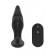 Черная анальная вибропробка Angelina Remote Rotating Plug - 14 см. - Dream Toys