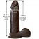Коричневый фаллоимитатор The Realistic Cock 8” with Removable Vac-U-Lock Suction Cup - 20,57 см. - Doc Johnson купить с доставкой в интернет-магазине Orgasmix в Костроме Коричневый фаллоимитатор The Realistic Cock 8” with Removable Vac-U-Lock Suction Cup - 20,57 см. - Doc Johnson
