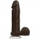 Коричневый фаллоимитатор The Realistic Cock 8” with Removable Vac-U-Lock Suction Cup - 20,57 см. - Doc Johnson купить с доставкой в интернет-магазине Orgasmix в Костроме Коричневый фаллоимитатор The Realistic Cock 8” with Removable Vac-U-Lock Suction Cup - 20,57 см. - Doc Johnson